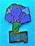 H100*) Enamel mauve knauf carnation flower Germany tie lapel pin badge
