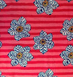 NEW! KAFFE FASSETT BRANDON MABLY ZEBRA LILY BM91 PINK FLORAL FABRIC HALF YARD