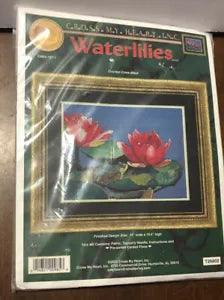 Needleart from Cross My Heart, Inc. Counted Cross Stitch Kit Water lilies Frog