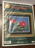 Needleart from Cross My Heart, Inc. Counted Cross Stitch Kit Water lilies Frog