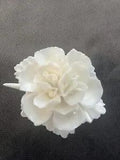 Gorgeous Fine Italian Porcelain White Carnation Flower HTF  Wedding Godinger