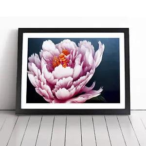 Soulful Peony Flower Framed Wall Art Poster Print Home Decor Picture Large