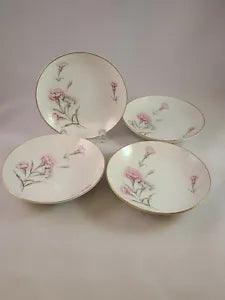 VINTAGE ROYAL COURT CARNATION FINE CHINA JAPAN FRUIT /DESSERT BOWL 5 5/8" INCHES