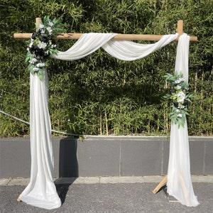 Wedding Arch Flowers, 2Pcs Set Black Peony Floral Swags, Artificial Eucalyptus Leaves Flower For Sheer Drapes, Chair,Arbor, Wedding Ceremony