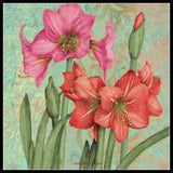 Botanical Lilies  - DIY Chart Counted Cross Stitch Patterns Needlework DMC