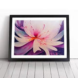 Carnation Flower Splash Vol.3 Abstract Framed Wall Art Print Picture Large