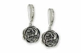 Carnation Earrings Jewelry Sterling Silver Handmade Flower Earrings CN1-E