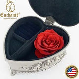 REAL Preserved Eternity Forever Rose Iron Box Birthday Mother's Day Unique Gift