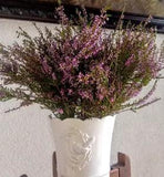 Dried heather bouquet Purple flowers bunch Wildflower Rustic home decor Wedding