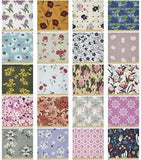 Ambesonne Floral Bouquet Microfiber Fabric by The Yard for Arts and Crafts