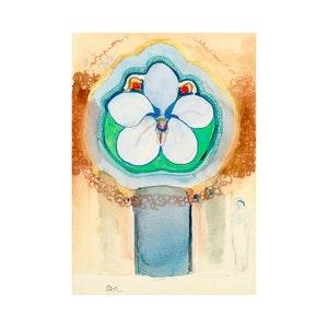 Odilon Redon, Strange Orchid (Orchid???e fantastique), Redon Print | Art Print | Canvas Print | Fine Art Poster | Art Reproduction | Archival