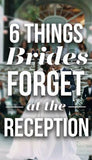 6 Things Brides Forget To Do At The Wedding Reception Flower Delivery