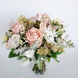 Bridal bouquet/bridesmaids flowers /wedding flowers /wedding centerpieces /blush bouquet/corsages/Boutoniers