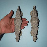 Sunflower Design Antique Door Puller | Souvenir Brass Florets Cabinet Handle | Old Farmhouse Garden Plant Home D???cor