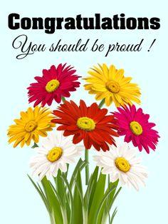 Flower Wreath Congratulations Card | Birthday & Greeting Cards by Davia Flower Delivery