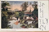 St Paul Minnesota Como Park Lily Pond Scenic View Vintage Postcard c1900
