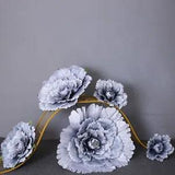 Artificial Silk Flower Peony Heads Wedding Wall Background Decorations Non Woven