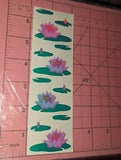 Vintage Mrs Grossman??s Opal Lily Pad Stickers 1 strip of 4 modules