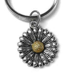 Daisy Keychain, Daisy Charm, Daisy Flower Keyring, Daisy Jewelry, Sunflower Keychain, Sunflower Jewelry, Flower Keyring, flower lovers gift
