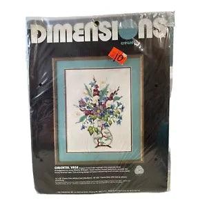 Dimensions Crewel Oriental Vase Calla Lilies Floral GLORIA ERIKSEN