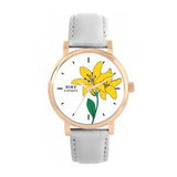 Toff London TLWS-37016 Ladies Yellow Lily Flower Watch