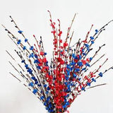 Artificial Flowers Silk Cloth Leaf Fake Foam DIY Art Floral Branches Home Decors