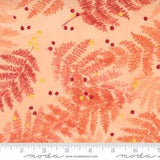 Carolina Lilies Ferns Leaves Peach by Robin Pickens for Moda 1/2 Yard