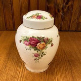 Royal Albert Old Country Roses Ginger Jar with Lid