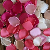 Fuchsia coral pink mix of rose petals bulk for wedding and bridal shower decor-baby girl shower decoration-floral confetti-aisle runner toss