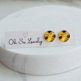 10mm Sunflower Dreams, hypoallergenic stainless steel earrings