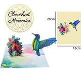 Beautiful hummingbird 3D pop up Any occasion cards