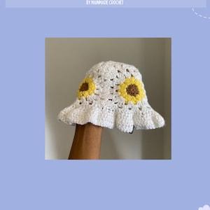 Pattern: Sunflower Crochet Bucket Hat