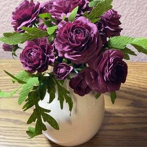 Crepe Paper Ranunculus (Ranunculus) -- 1 Flower