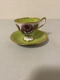 American State Flower Carnation Series Bone China Cup & Saucer Indiana