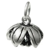 925 Sterling Silver Peony Lotus Flower Dangle Charm Pendant