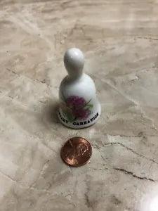 Miniature Floral Birthday Bell of the Month of January Carnations F
