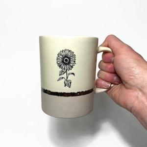 Yellow sunflower coffee cup, unique gifts for her, pink, gold, tea mug, sunflower home decor, set of 2