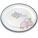 Painted Peonies Wedding Signature Platter / Guest Book Alternative