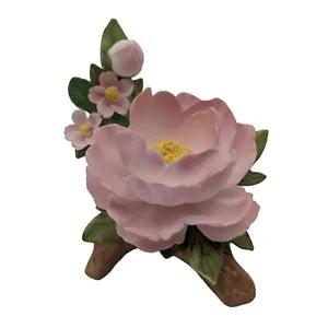 Chinese Peony Fine Porcelain Hand Painted 1986 HC