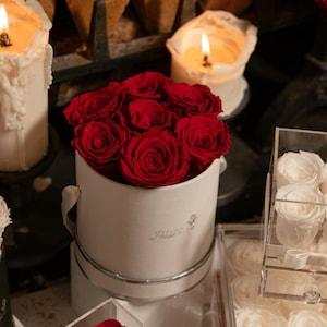 4-9 Red Eternal Rose Hatbox  (Winter Collection)