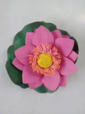 Artificial Handmade Form Floating Water Lily Lotus Plants Home Garden Decoration