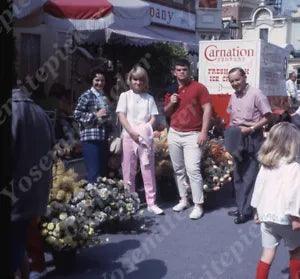 sl52  Original Slide 1965 Disneyland Carnation Ice Cream Flowers 070a