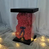 Dried Flower Head Teddy Bear Shape Gift Ideas For Love One For Valentine Day New