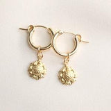 Gold Filled Dainty Sunflower Earrings, Floral Earrings, Flower Earrings, Gold Earrings, Dainty Earrings, Flower Jewelry, Earrings for Women