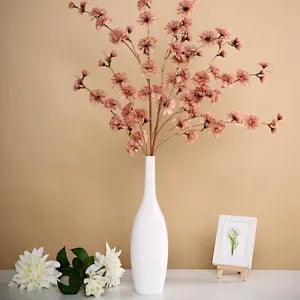 2 DUSTY ROSE 42" Stem SILK ARTIFICIAL Carnation FLOWERS Sprays Wedding Supplies