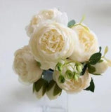5 Heads Silk Peony Bouquet Home D???cor Accessories Wedding Party Artificial Roses