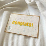 Congrats Card on Plantable Seed Paper -  Congrats, Wild Flower Seed Card, Eco-Friendly Cards, Celebration Card, Birthday