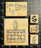 JRL Design Easter Lily Flower stamp U185 Rubber Garden Floral Spring Wood Large