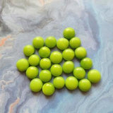 Pebbles / Nuggets Opaque Light Green 1/2 inch (13mm) 25 per Package