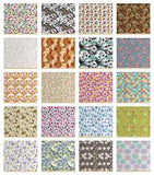Ambesonne Floral Fabric by the Yard Decorative Upholstery Home Accents